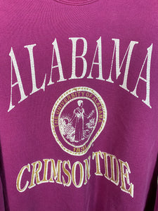 Vintage Alabama Crest Distressed Sweatshirt XL