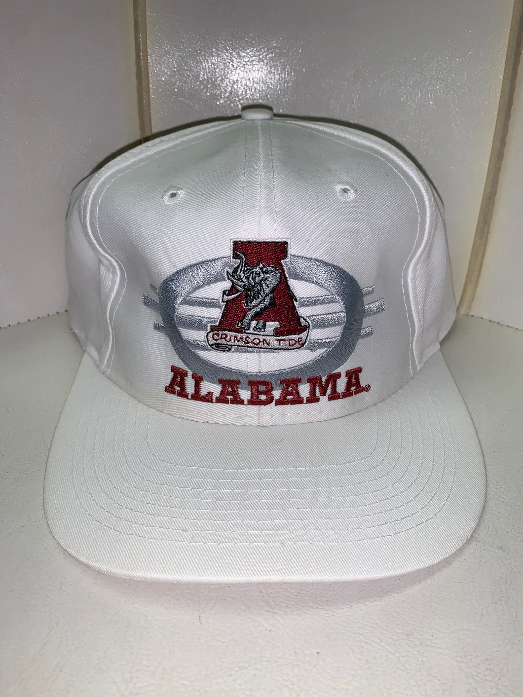 Vintage Alabama White Snapback Hat